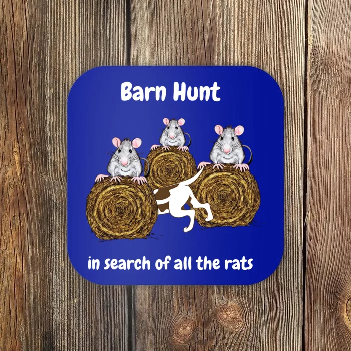 Funny Barn Hunt In Search Of All The Rats Gift Coaster