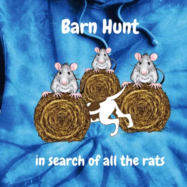 Funny Barn Hunt In Search Of All The Rats Gift Tie Dye Hoodie