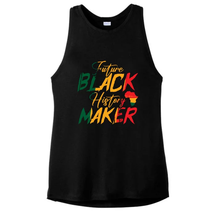 Future Black History Maker For Black History Month Gift Ladies Tri-Blend Wicking Tank