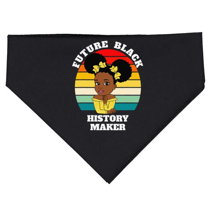 Future Black History Maker Juneteenth HBCU Afro USA-Made Doggie Bandana