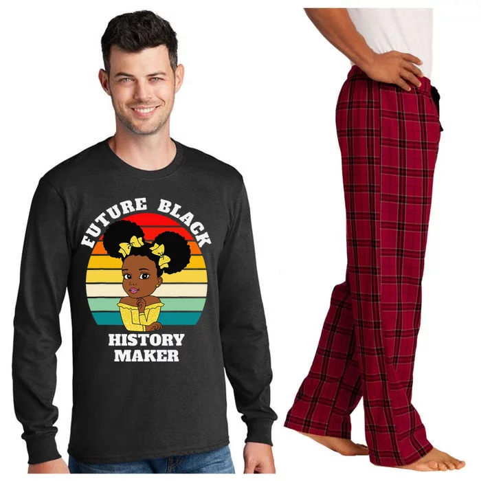 Future Black History Maker Juneteenth HBCU Afro Long Sleeve Pajama Set