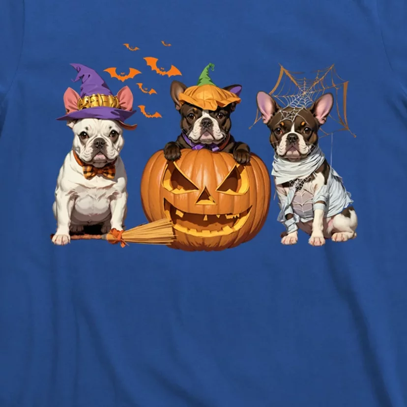 French Bulldog Halloween Witch Mummy Pumpkin Funny Dog Lover Cute Gift T-Shirt