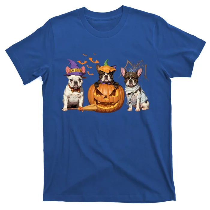 French Bulldog Halloween Witch Mummy Pumpkin Funny Dog Lover Cute Gift T-Shirt