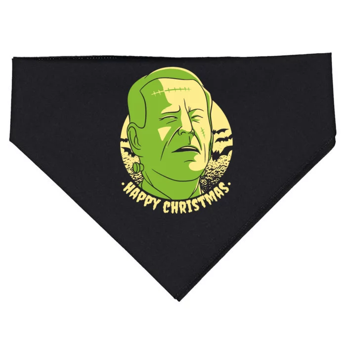 Frankenstein Biden Halloween Funny USA-Made Doggie Bandana