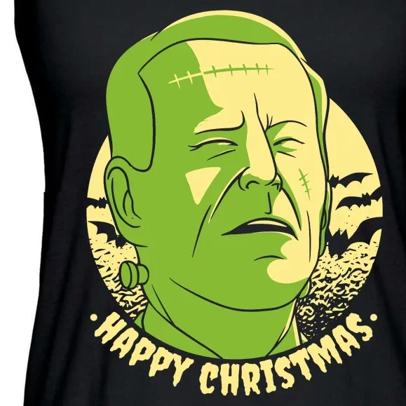 Frankenstein Biden Halloween Funny Ladies Essential Flowy Tank