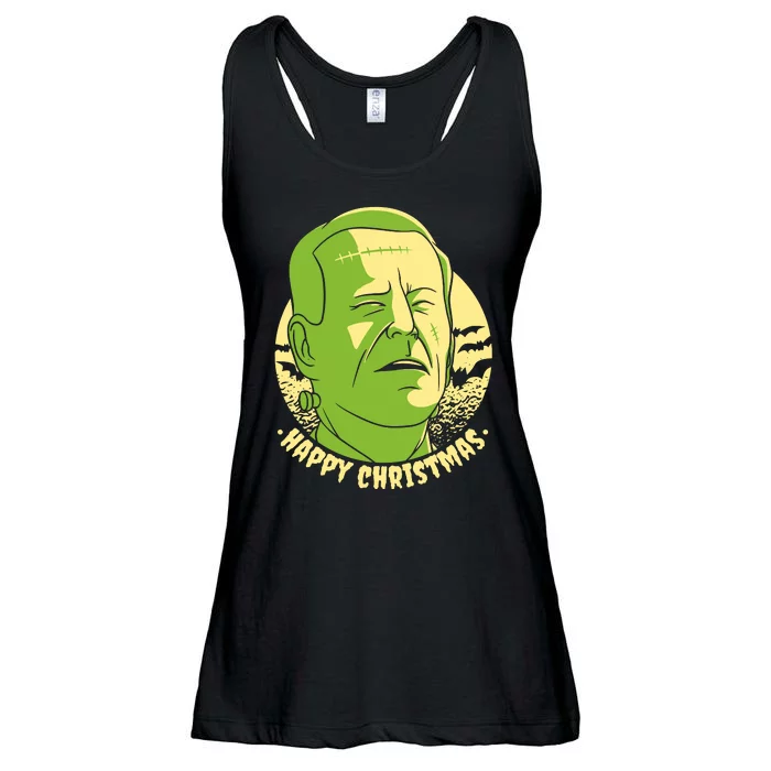 Frankenstein Biden Halloween Funny Ladies Essential Flowy Tank