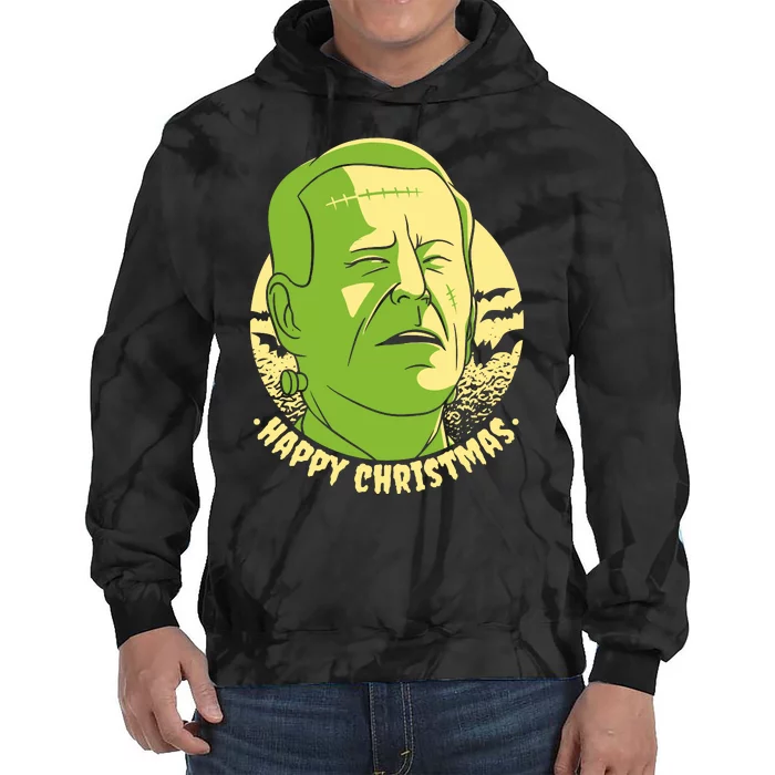 Frankenstein Biden Halloween Funny Tie Dye Hoodie