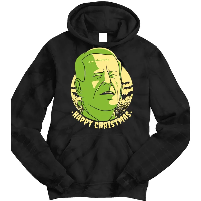 Frankenstein Biden Halloween Funny Tie Dye Hoodie