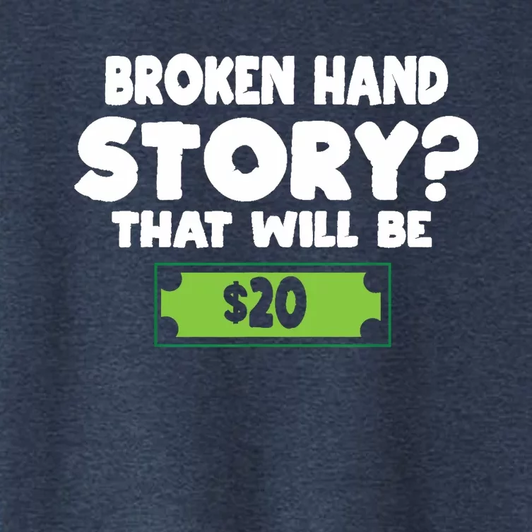 Funny Broken Hand Arm Surgery Gift Women's Crop Top Tee