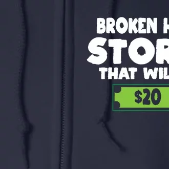 Funny Broken Hand Arm Surgery Gift Full Zip Hoodie