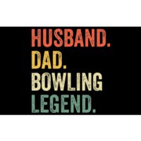 Funny Bowler Husband Dad Bowling Legend Fathers Day Bumper Sticker