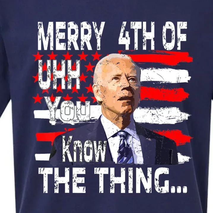 Funny Biden Happy Fourth Of July.Biden 4th Of July Memes Sueded Cloud Jersey T-Shirt