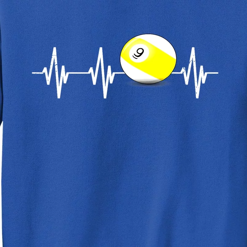 Funny Billiard Heartbeat Pool 9 Ball Billiard Balls Gift Ideas For Fan Sweatshirt