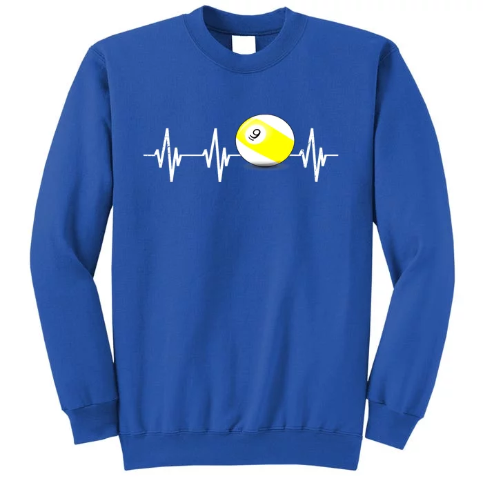 Funny Billiard Heartbeat Pool 9 Ball Billiard Balls Gift Ideas For Fan Sweatshirt