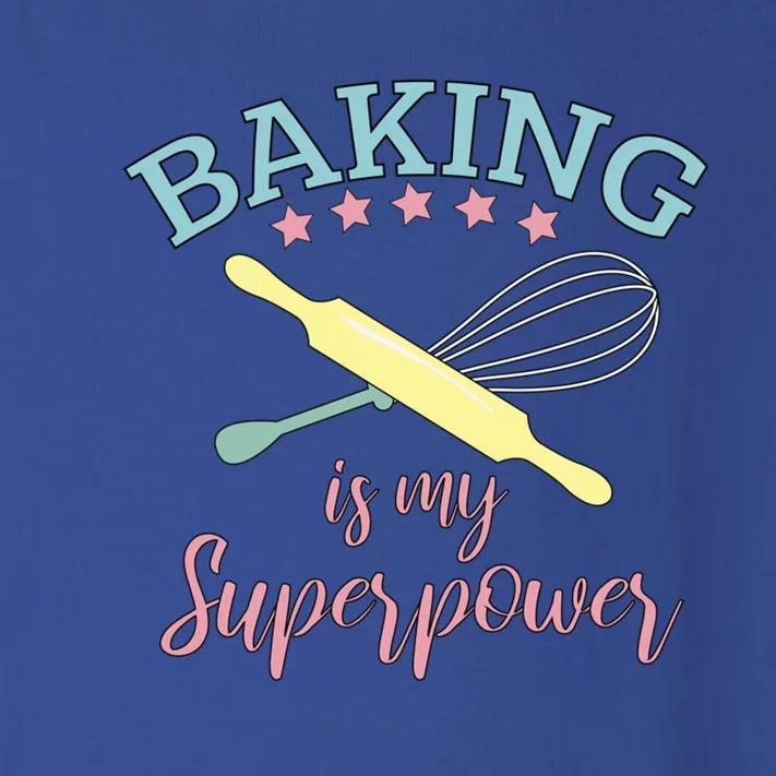 Funny Baking Is My Superpower Baker Chef Gift Toddler Long Sleeve Shirt