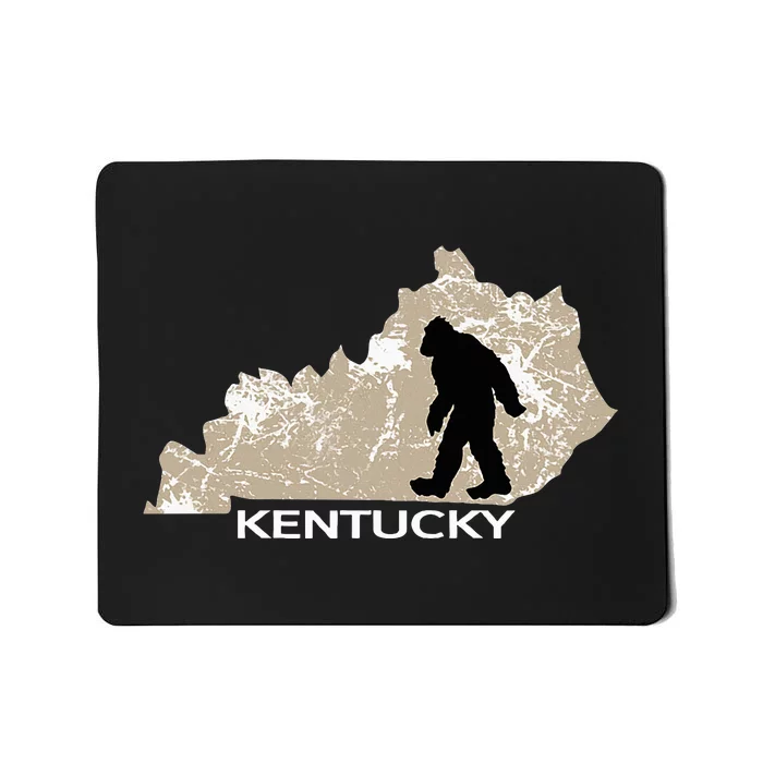 Funny Bigfoot I Believe Loves Kentucky Ky Sasquatch Mousepad