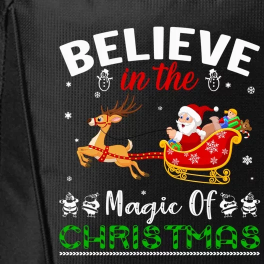 Funny Believe In The Magic Of Christmas Gift City Backpack