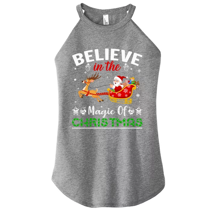 Funny Believe In The Magic Of Christmas Gift Women’s Perfect Tri Rocker Tank