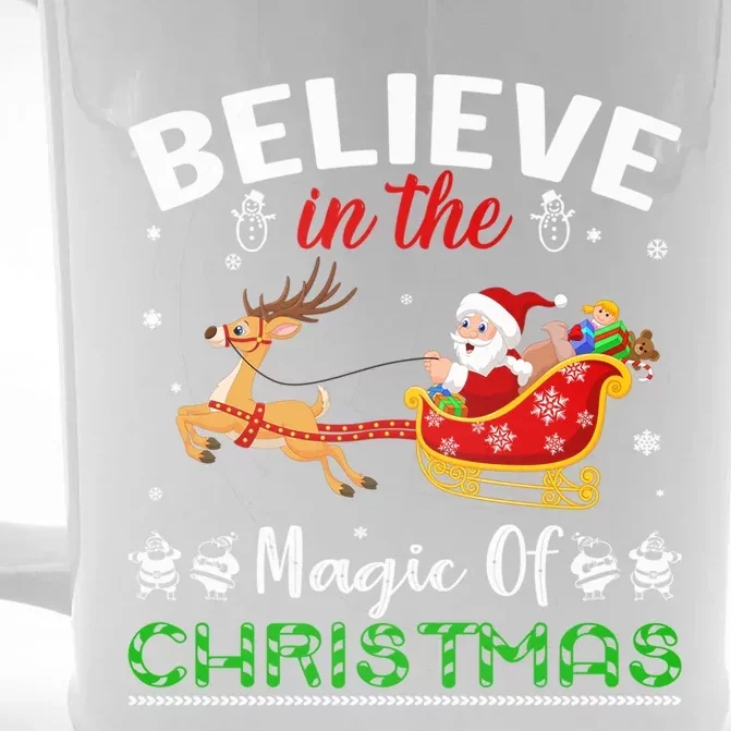 Funny Believe In The Magic Of Christmas Gift Front & Back Beer Stein