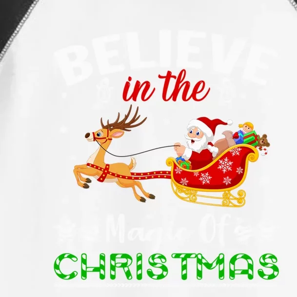 Funny Believe In The Magic Of Christmas Gift Toddler Fine Jersey T-Shirt