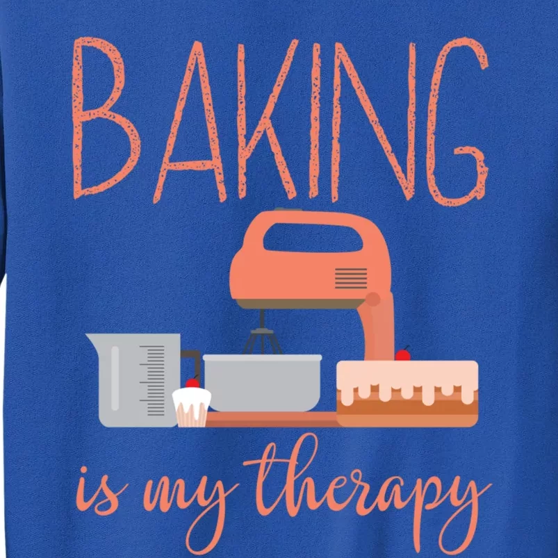 Funny Baking Is My Therapy Xmas Holiday Cool Gift Sweatshirt