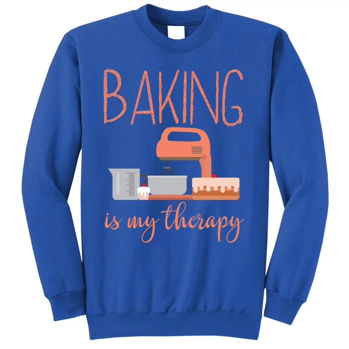 Funny Baking Is My Therapy Xmas Holiday Cool Gift Sweatshirt