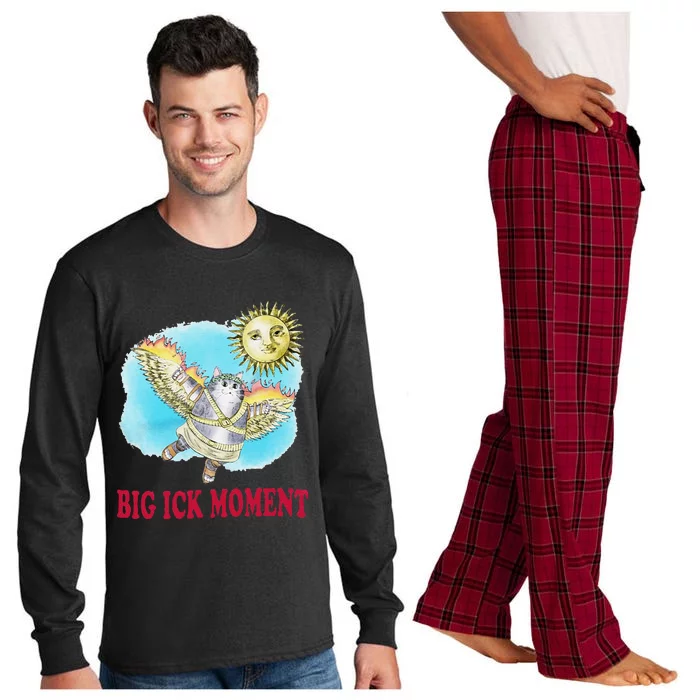 Funny Big Ick Moment Cat Lover Gift Long Sleeve Pajama Set