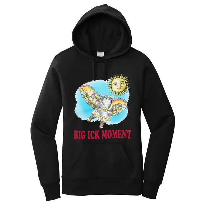 Funny Big Ick Moment Cat Lover Gift Women's Pullover Hoodie