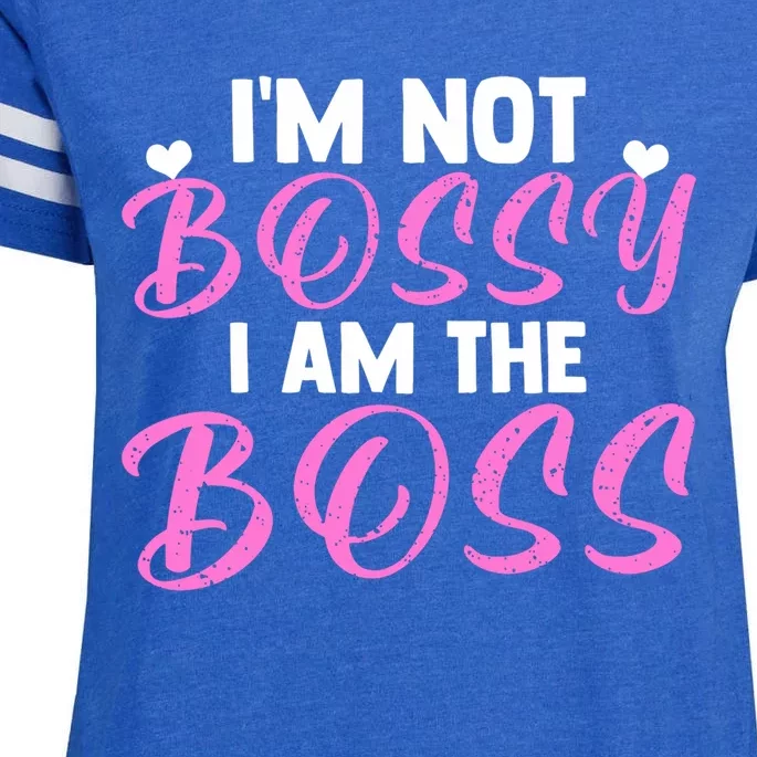 Female Boss I'm Not Bossy I'm The Boss I Am Not Bossy Funny Gift Enza Ladies Jersey Football T-Shirt