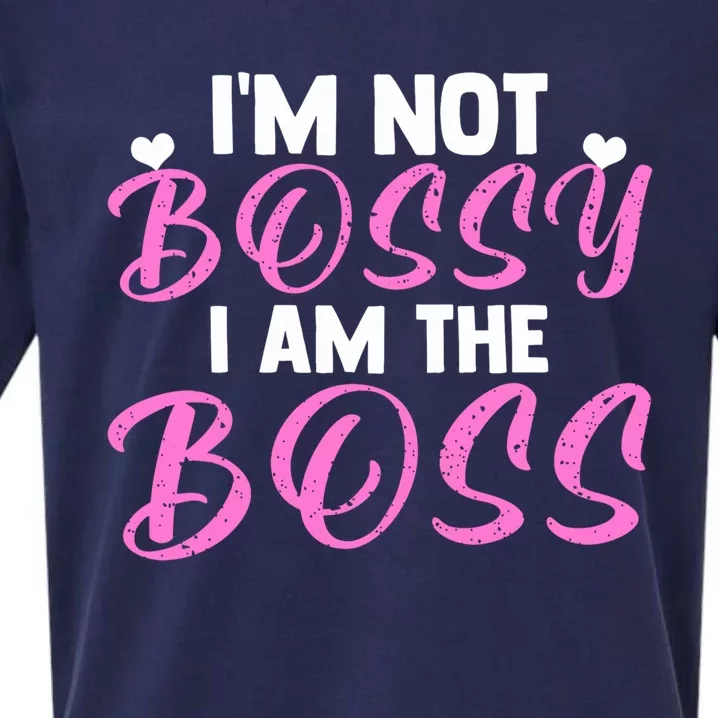 Female Boss I'm Not Bossy I'm The Boss I Am Not Bossy Funny Gift Sueded Cloud Jersey T-Shirt