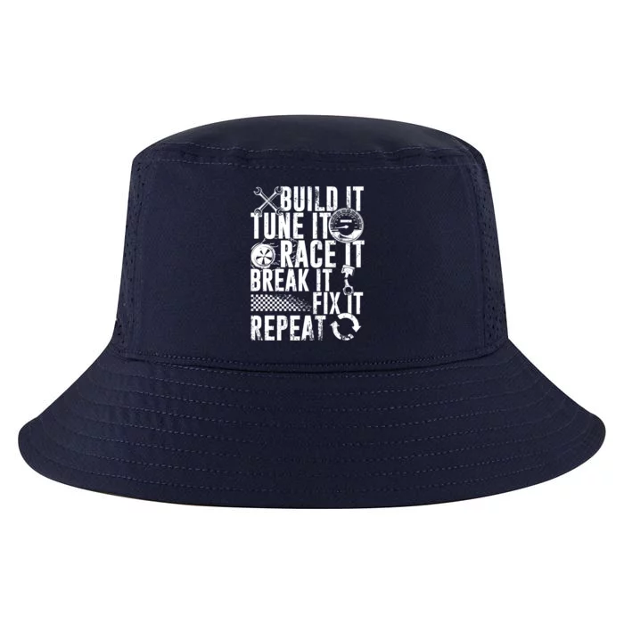 Funny Build It Tune It Race It Break It Fix It Repeat Cute Gift Cool Comfort Performance Bucket Hat