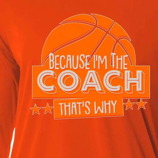 Funny Because I'm The Coach That's Why Cooling Performance Long Sleeve Crew