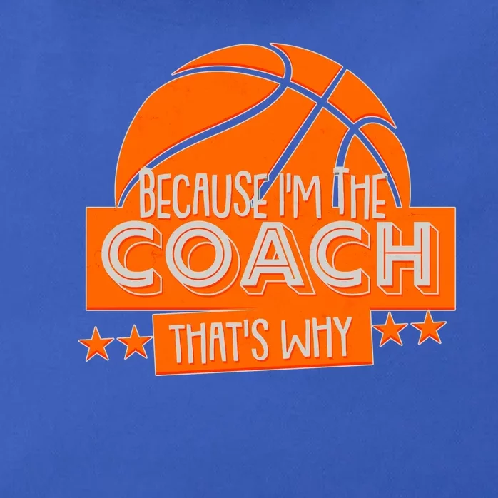 Funny Because I'm The Coach That's Why Zip Tote Bag