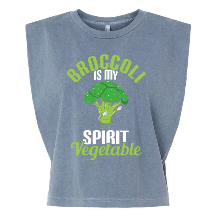 Funny Broccoli Is My Spirit Vegetable Lover Gift Garment-Dyed Women's Muscle Tee