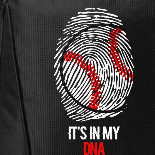 Funny Baseball  - It's in my DNA Fingerprint Shirt City Backpack