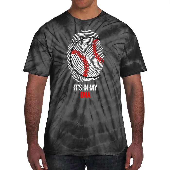 Funny Baseball  - It's in my DNA Fingerprint Shirt Tie-Dye T-Shirt