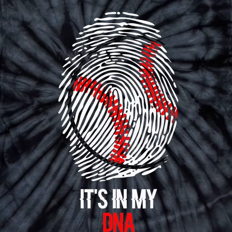 Funny Baseball  - It's in my DNA Fingerprint Shirt Tie-Dye T-Shirt