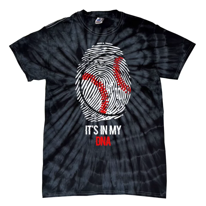 Funny Baseball  - It's in my DNA Fingerprint Shirt Tie-Dye T-Shirt