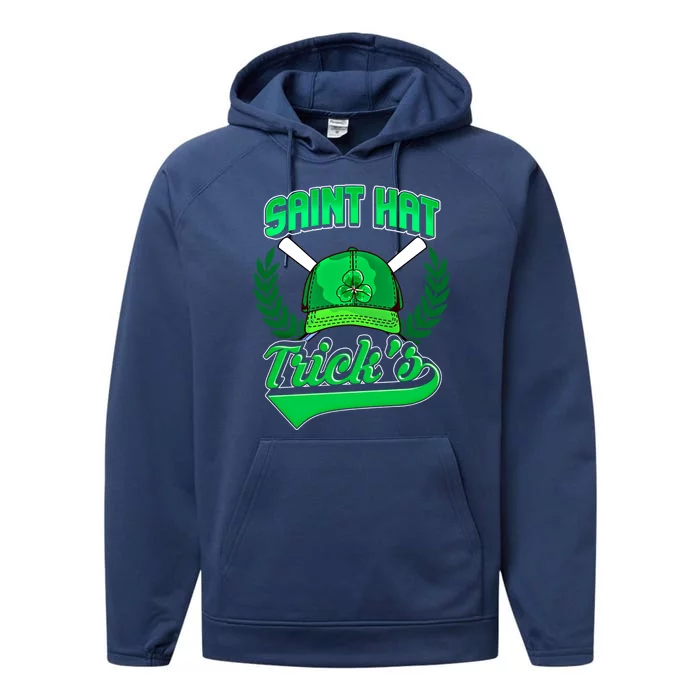 Funny Baseball Irish St Patricks Day Gift Performance Fleece Hoodie