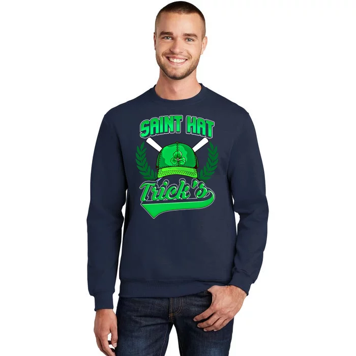 Funny Baseball Irish St Patricks Day Gift Tall Sweatshirt