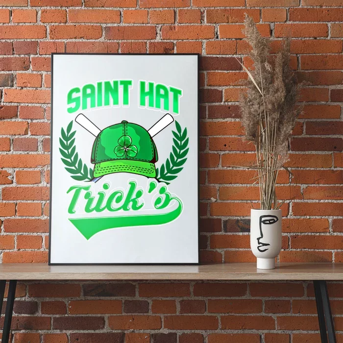 Funny Baseball Irish St Patricks Day Gift Poster