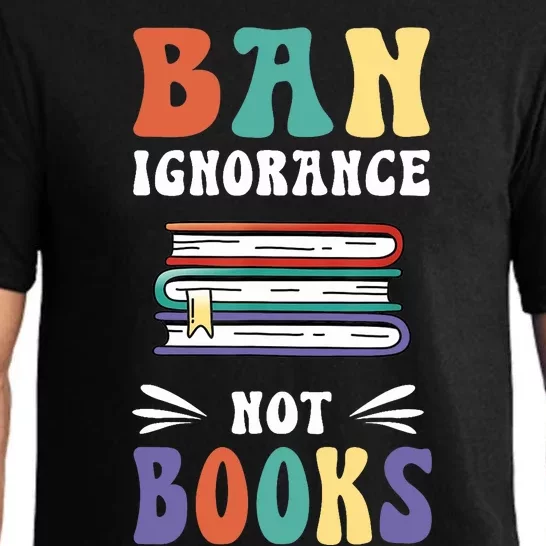 Funny Ban Ignorance Not Books  I Read Banned Books Pajama Set