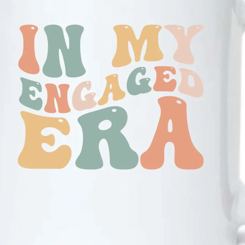 Funny Bride In My Engaged Era Engaget Retro Groovy Gift Black Color Changing Mug