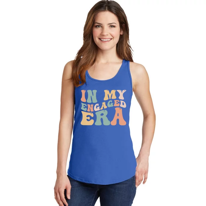 Funny Bride In My Engaged Era Engaget Retro Groovy Gift Ladies Essential Tank