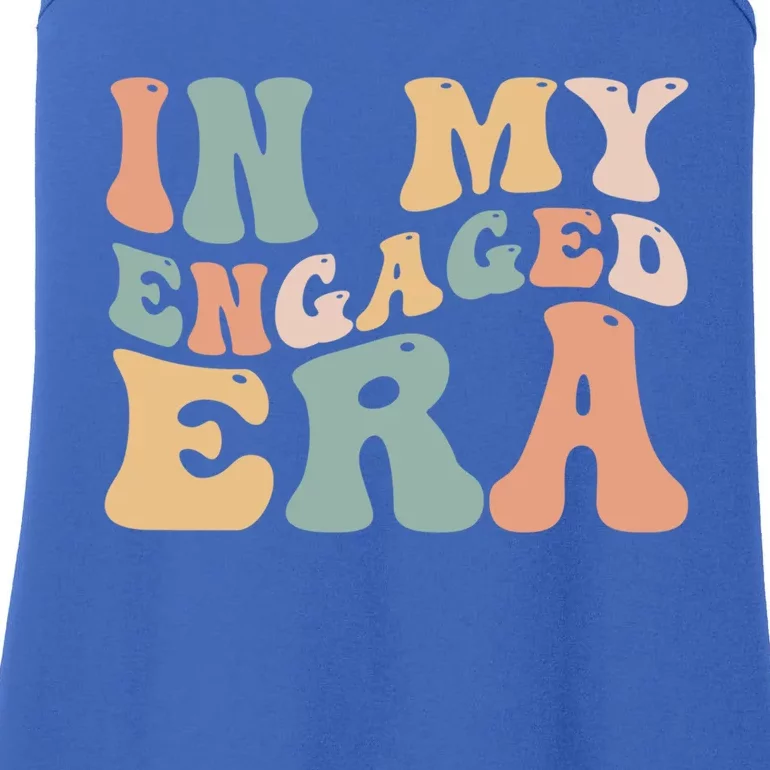 Funny Bride In My Engaged Era Engaget Retro Groovy Gift Ladies Essential Tank