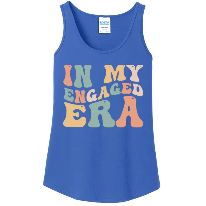 Funny Bride In My Engaged Era Engaget Retro Groovy Gift Ladies Essential Tank