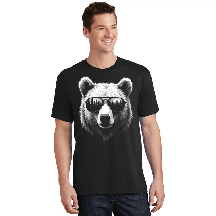 Funny Bear In Sunglasses Bears T-Shirt