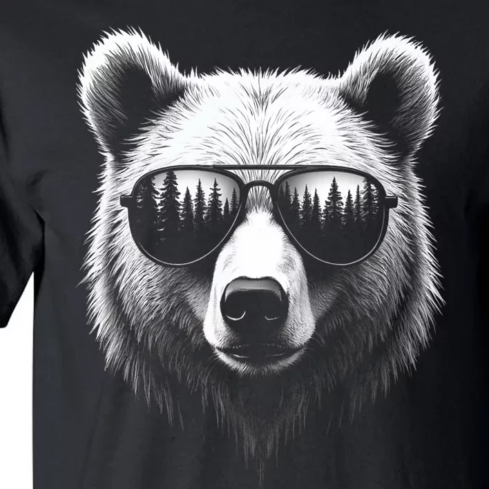 Funny Bear In Sunglasses Bears Tall T-Shirt