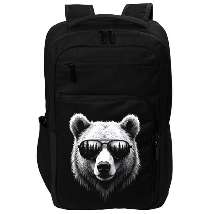 Funny Bear In Sunglasses Bears Impact Tech Backpack