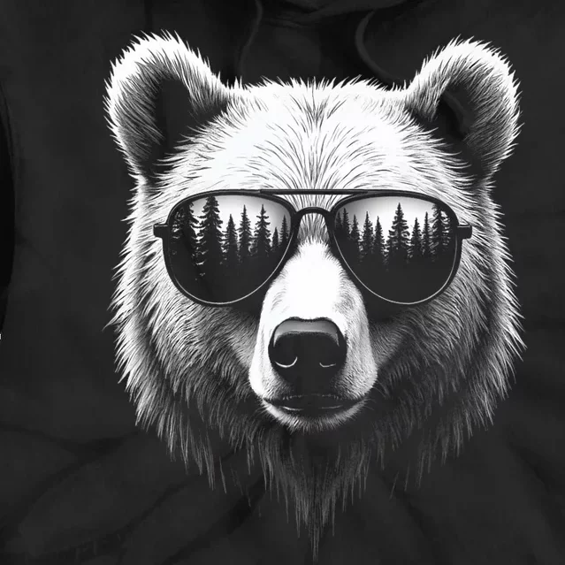 Funny Bear In Sunglasses Bears Tie Dye Hoodie